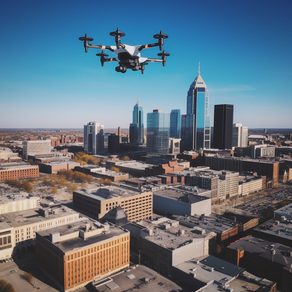 Indy Drone Video Indianapolis Skyline